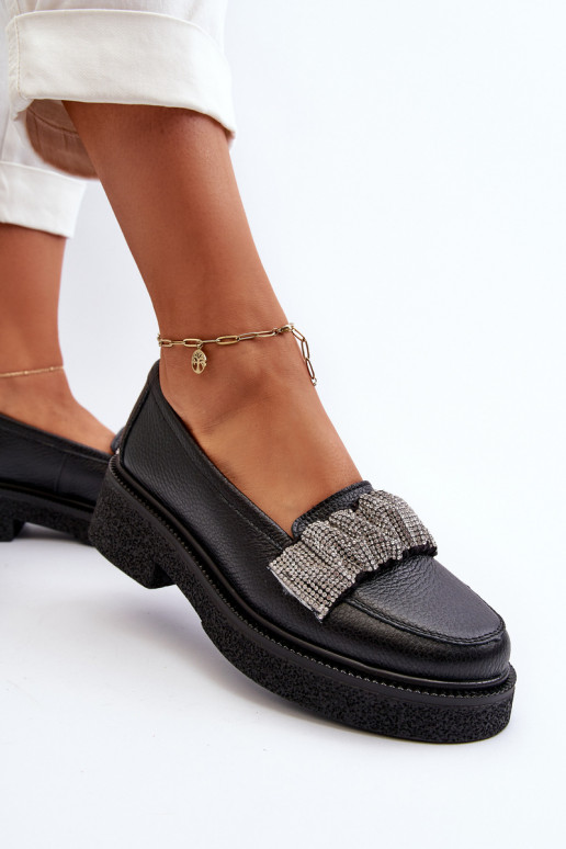 Zazoo 3419 moteriški mokasinai    Juodos spalvos