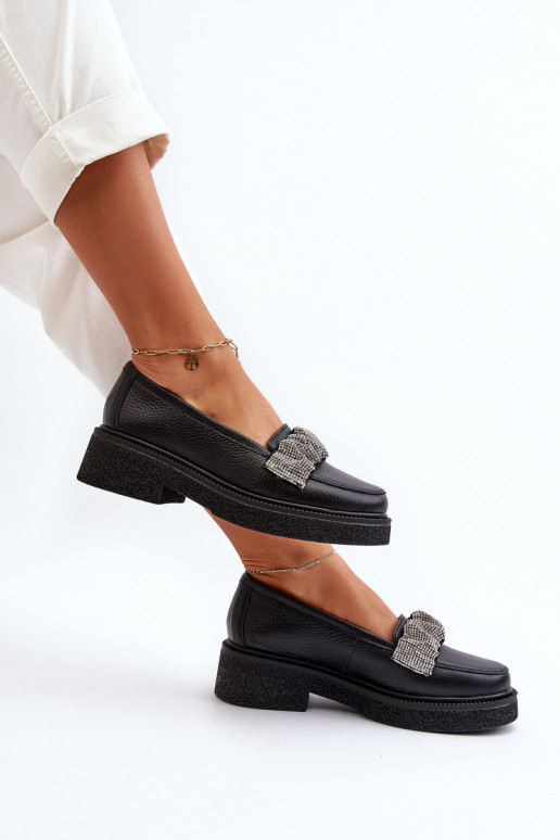 Zazoo 3419 moteriški mokasinai    Juodos spalvos