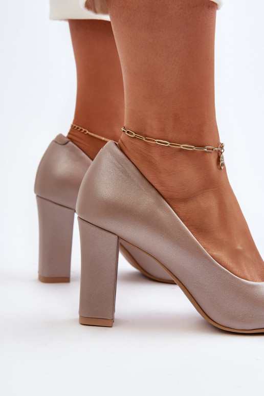 Zazoo 2453/OS   Bateliai su kulniukais su širdelėmis perlamutriniai