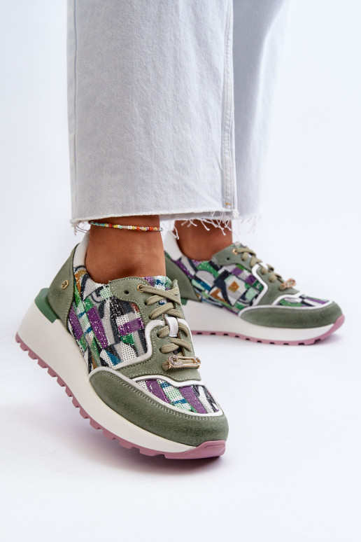    modelio batai  su platforma  06390-09 Seledynowe