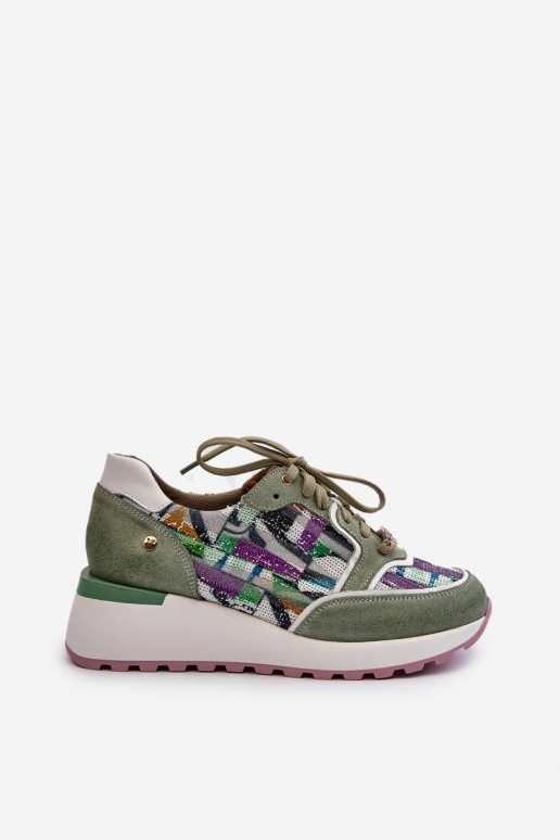    modelio batai  su platforma  06390-09 Seledynowe