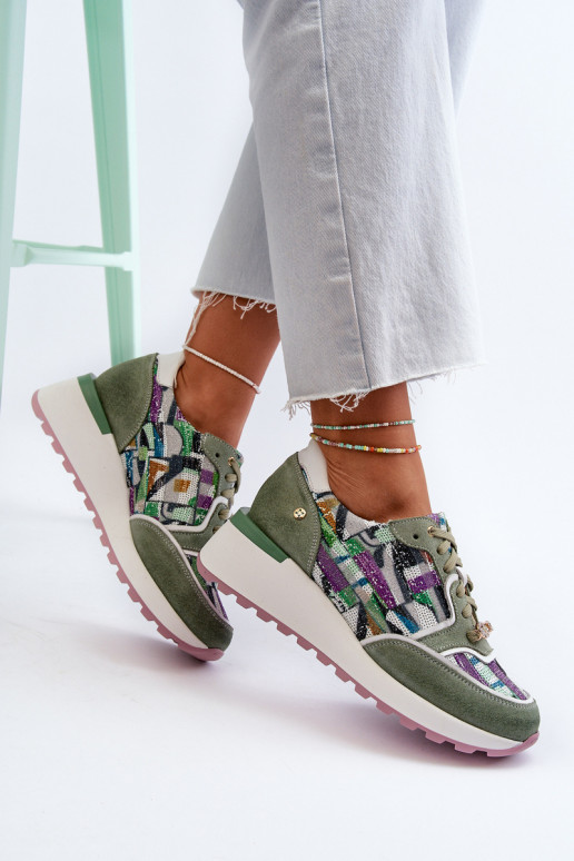    modelio batai  su platforma  06390-09 Seledynowe