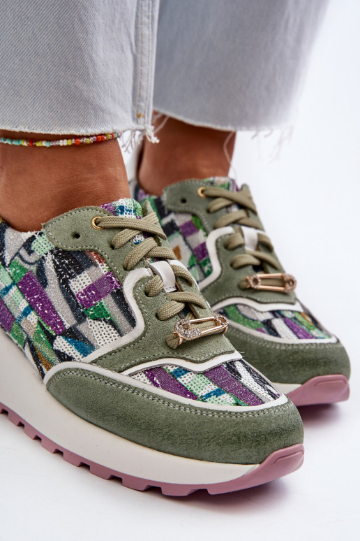    modelio batai  su platforma  06390-09 Seledynowe