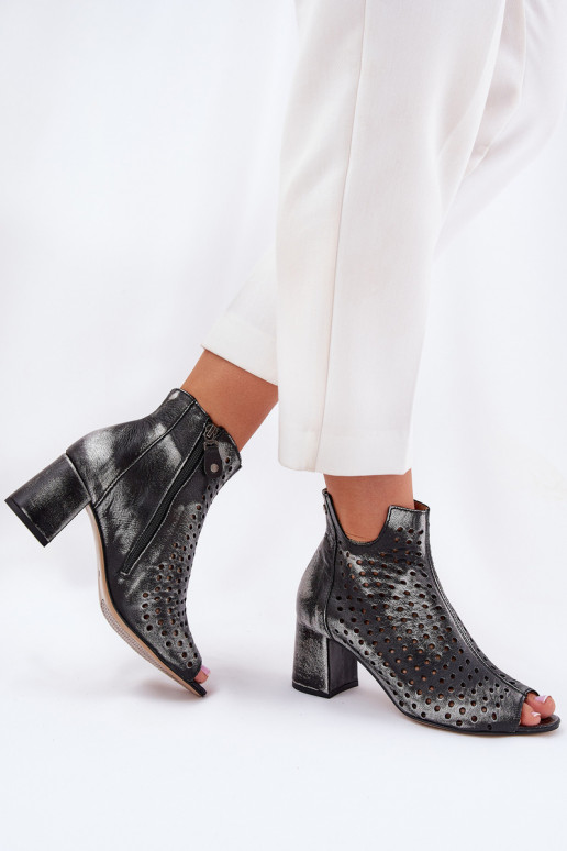   Ažūriniai aulinukai  05420-01 Juodos spalvos