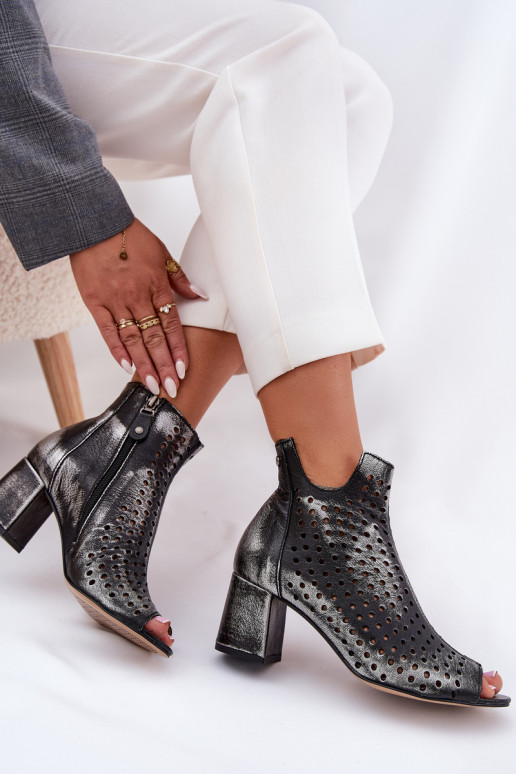   Ažūriniai aulinukai  05420-01 Juodos spalvos