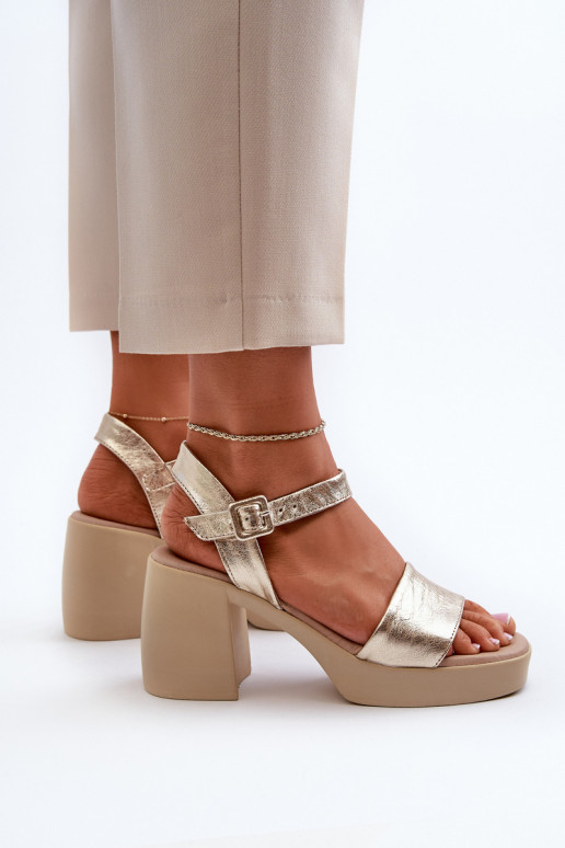 Zazoo 40386  Moteriškos basutės  aukso spalvos