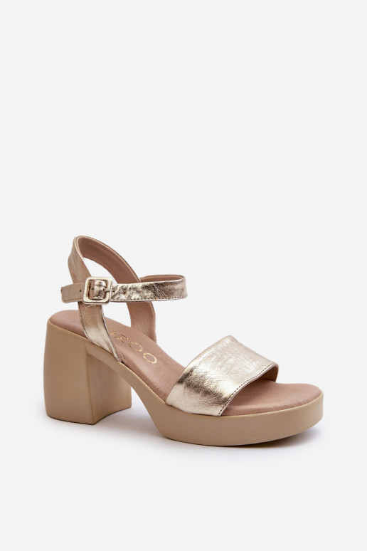 Zazoo 40386  Moteriškos basutės  aukso spalvos