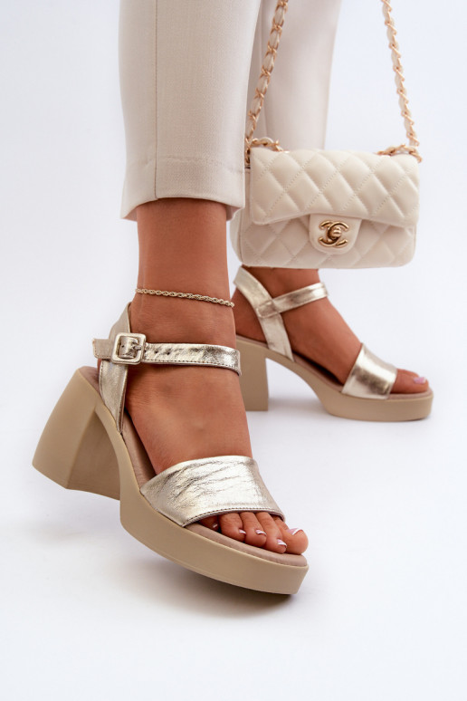 Zazoo 40386  Moteriškos basutės  aukso spalvos