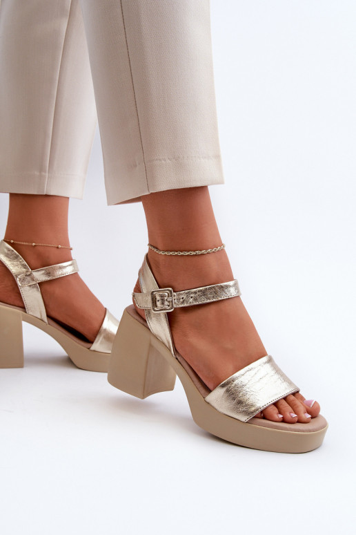 Zazoo 40386  Moteriškos basutės  aukso spalvos