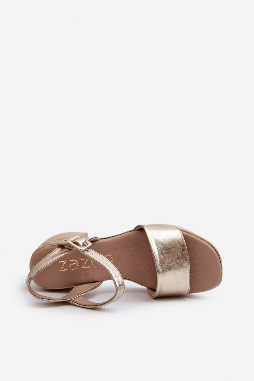 Zazoo 40386  Moteriškos basutės  aukso spalvos