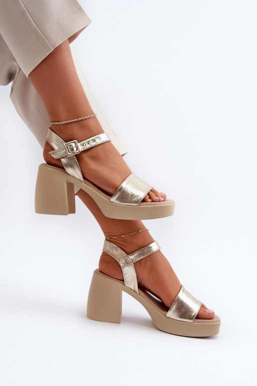 Zazoo 40386  Moteriškos basutės  aukso spalvos