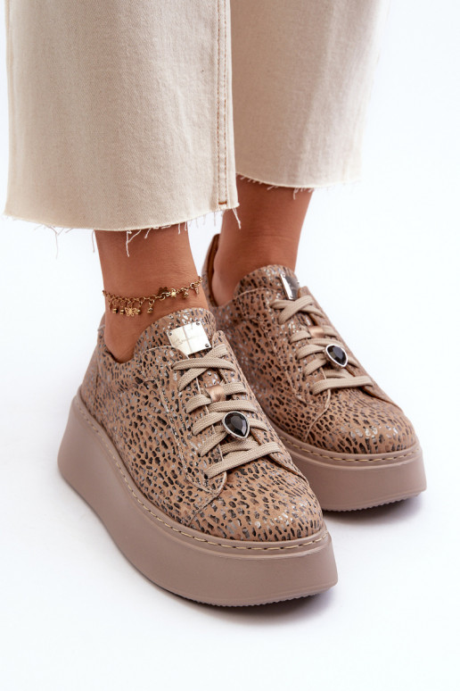   sportiniai bateliai su platforma  06191-10 smėlio spalvos