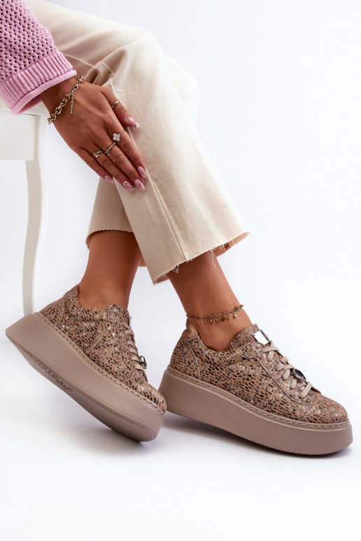   sportiniai bateliai su platforma  06191-10 smėlio spalvos