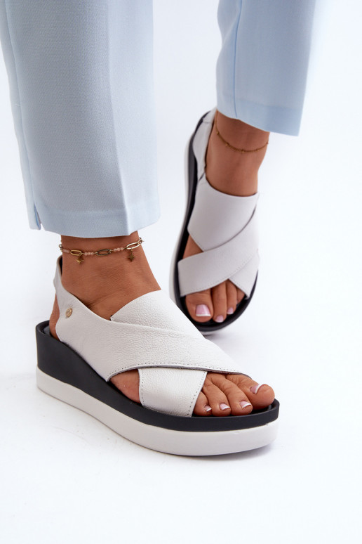 Zazoo 40256   Platforminės basutės baltos spalvos