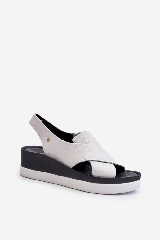 Zazoo 40256   Platforminės basutės baltos spalvos