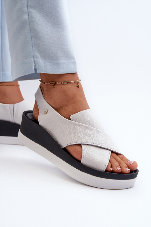 Zazoo 40256   Platforminės basutės baltos spalvos