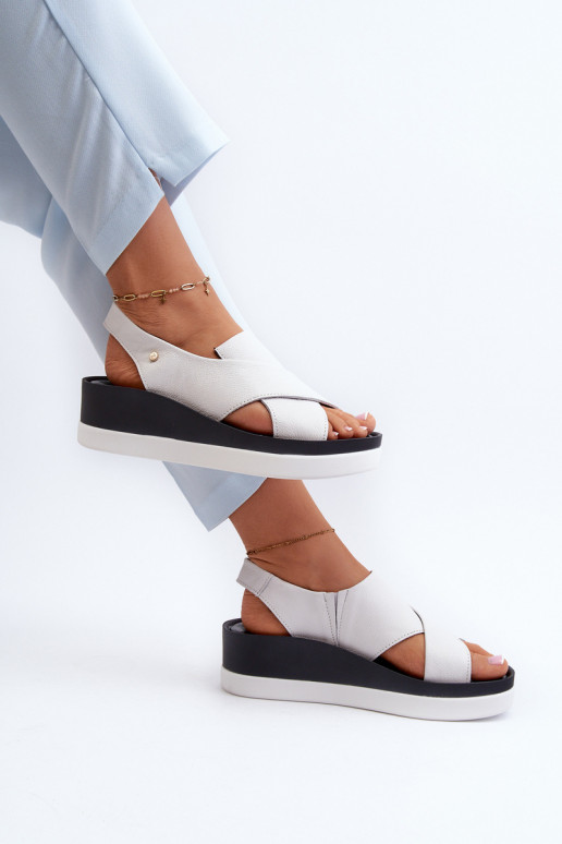 Zazoo 40256   Platforminės basutės baltos spalvos