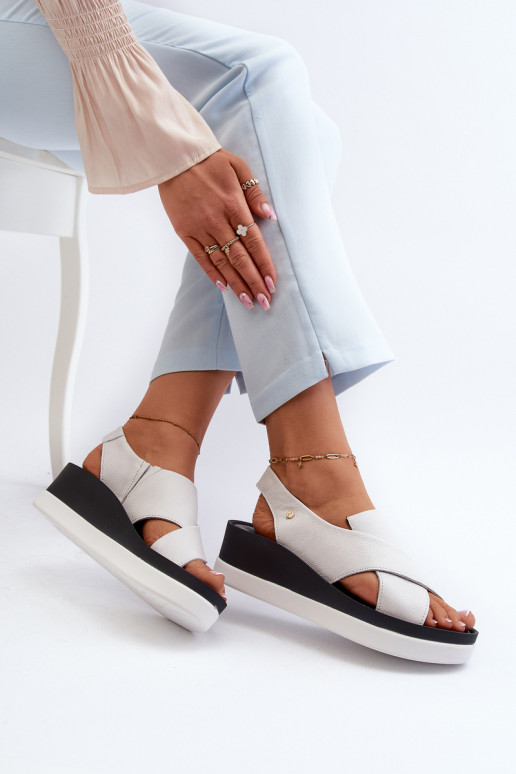 Zazoo 40256   Platforminės basutės baltos spalvos