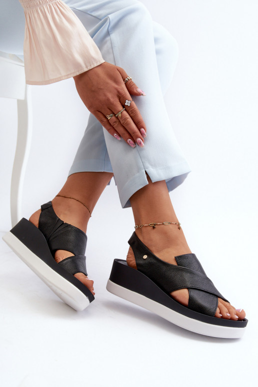 Zazoo 40256   Platforminės basutės Juodos spalvos