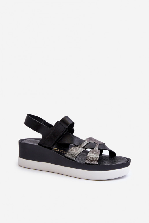 Zazoo 40397  Moteriškos basutės su platforma Juodos spalvos