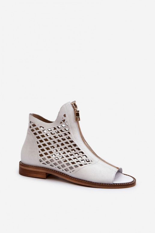 Zazoo 977/L   Ažūrinės basutės  baltos spalvos