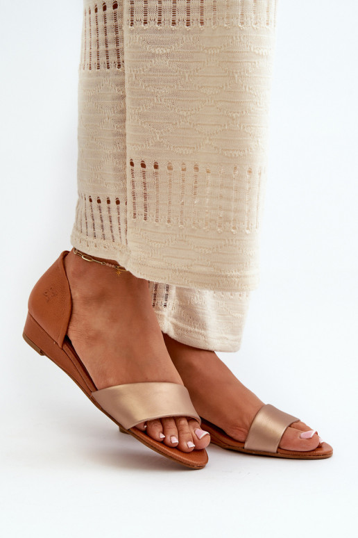 Moteriškos basutės  1971-68 rudos-aukso spalvos