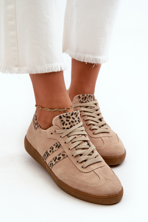 Zazoo N1068 iš zomšos   modelio batai  smėlio spalvos