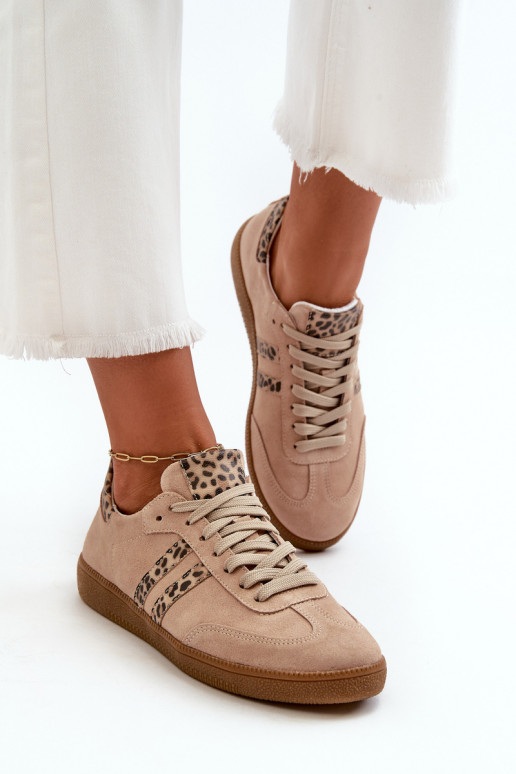 Zazoo N1068 iš zomšos   modelio batai  smėlio spalvos