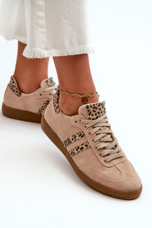 Zazoo N1068 iš zomšos   modelio batai  smėlio spalvos