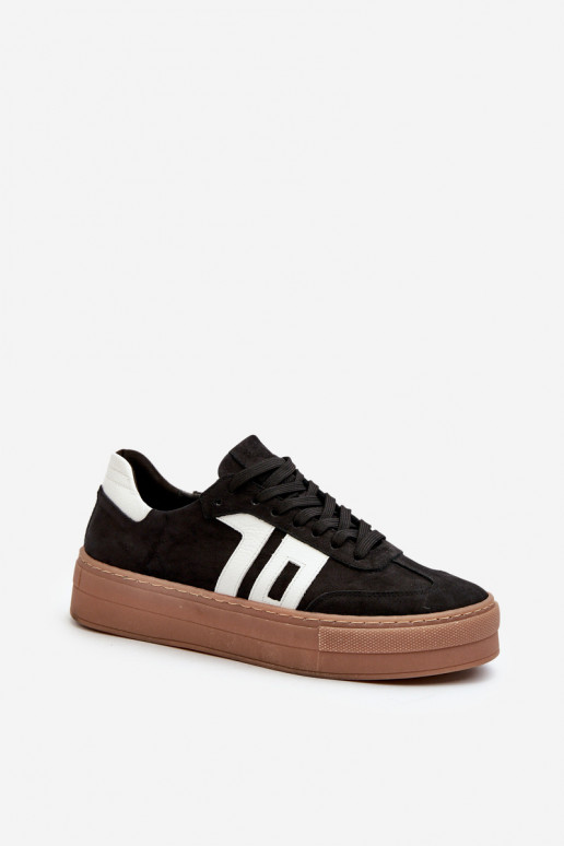 Zazoo N1095S2  modelio batai    su platforma Juodos spalvos