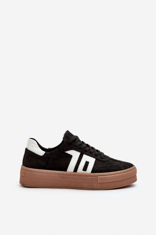 Zazoo N1095S2  modelio batai    su platforma Juodos spalvos