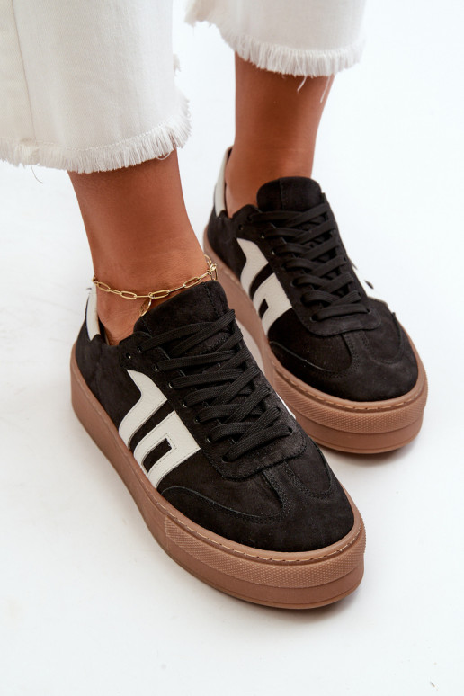 Zazoo N1095S2  modelio batai    su platforma Juodos spalvos