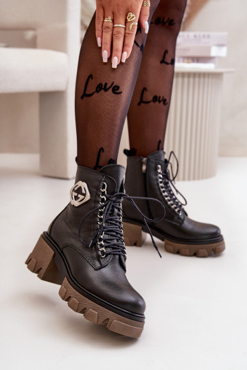 Zazoo 60376   pašiltinti Aulinukai su užtrauktukais Juodos spalvos