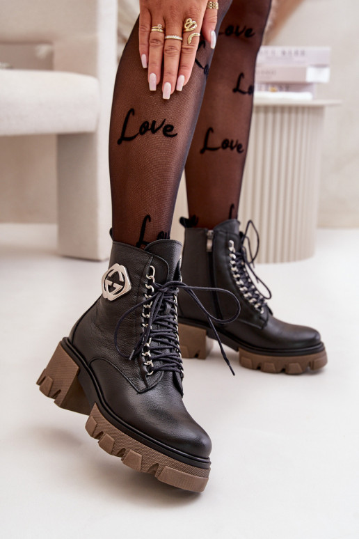 Zazoo 60376   pašiltinti Aulinukai su užtrauktukais Juodos spalvos