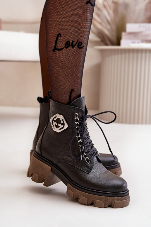 Zazoo 60376   pašiltinti Aulinukai su užtrauktukais Juodos spalvos