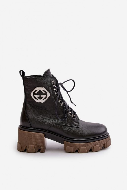 Zazoo 60376   pašiltinti Aulinukai su užtrauktukais Juodos spalvos