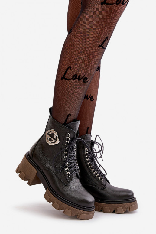 Zazoo 60376   pašiltinti Aulinukai su užtrauktukais Juodos spalvos