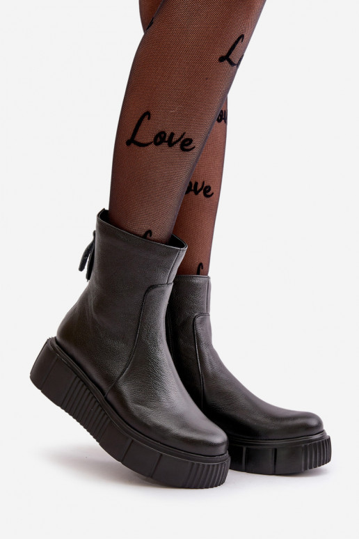 Zazoo 60369 Moteriški aulinukai  su platforma Juodos spalvos