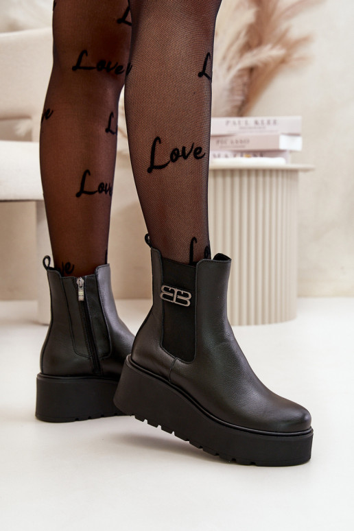 Zazoo 60498 Moteriški aulinukai   su platforma I Koturnie Juodos spalvos