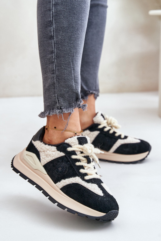 pašiltinti  modelio batai    Big Star OO274A318 HI-POLY SYSTEM Juodos spalvos