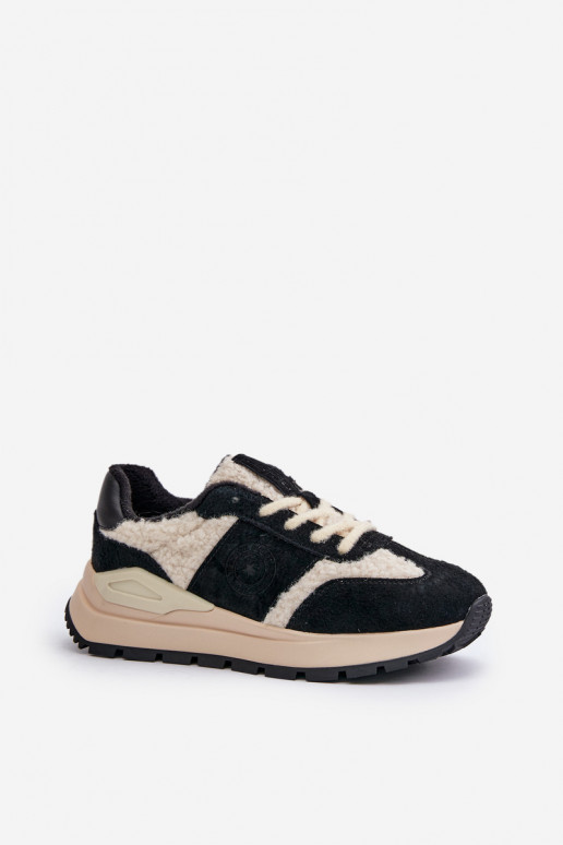 pašiltinti  modelio batai    Big Star OO274A318 HI-POLY SYSTEM Juodos spalvos