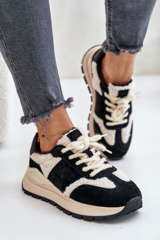 pašiltinti  modelio batai    Big Star OO274A318 HI-POLY SYSTEM Juodos spalvos