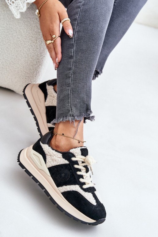 pašiltinti  modelio batai    Big Star OO274A318 HI-POLY SYSTEM Juodos spalvos