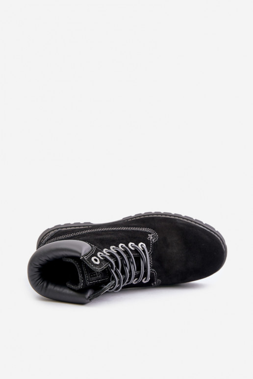 iš zomšos pašiltinti batai  Big Star OO174138 HI-POLY SYSTEM Juodos spalvos
