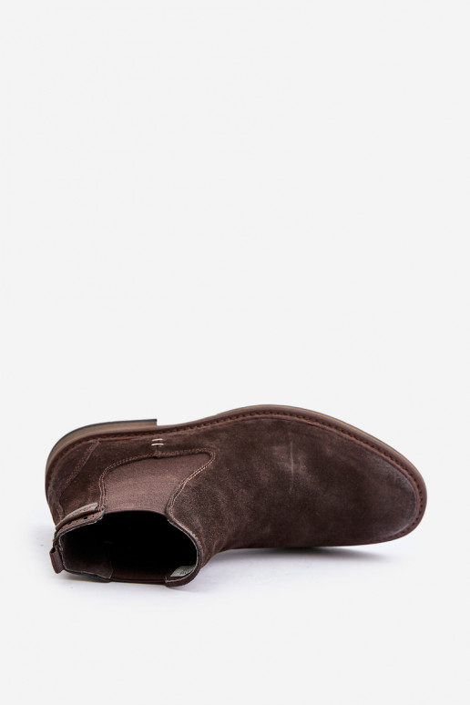 iš zomšos stilingi aulinukai  Big Star OO174155 rudos spalvos