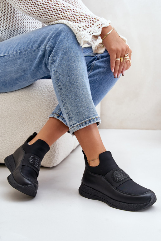 sportiniai bateliai su platforma   Juodos spalvos Artiker 55C0035