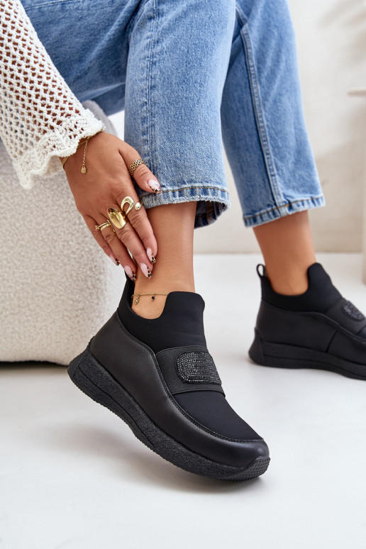 sportiniai bateliai su platforma   Juodos spalvos Artiker 55C0035