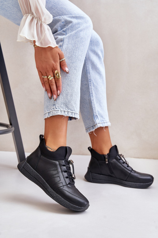 pašiltinti sportiniai bateliai    Artiker 55C0041 Juodos spalvos