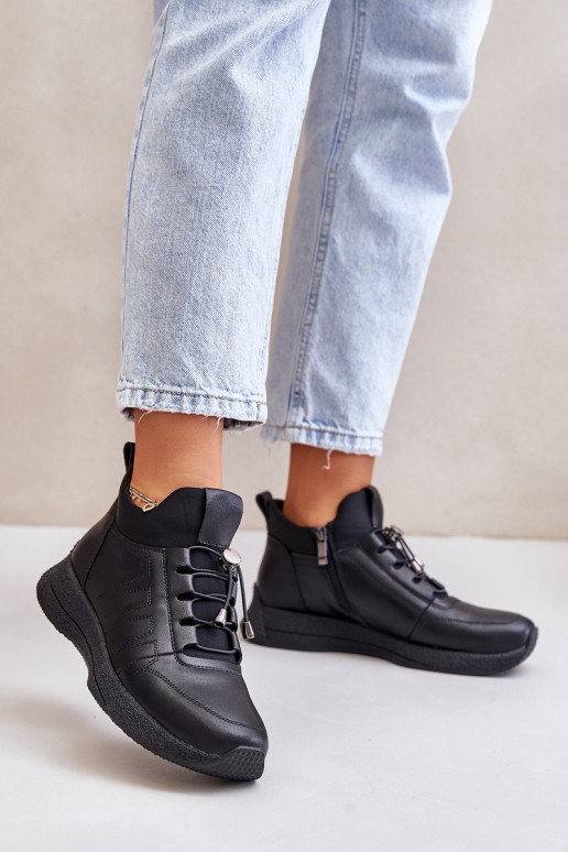 pašiltinti sportiniai bateliai    Artiker 55C0041 Juodos spalvos