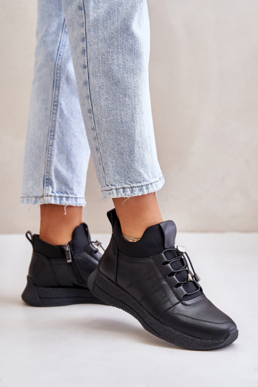 pašiltinti sportiniai bateliai    Artiker 55C0041 Juodos spalvos